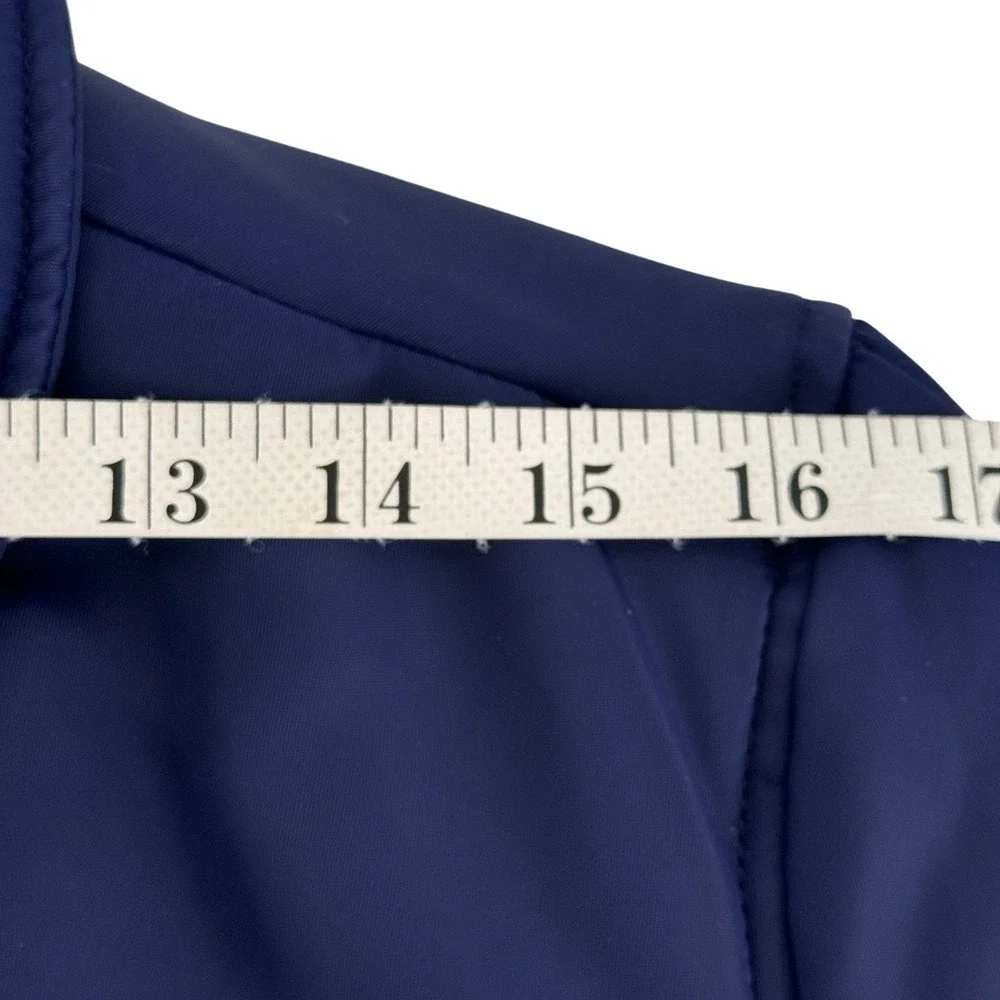 J.Crew Double Breasted Peacoat S Primaloft Puffer Blue Gold Buttons Pockets‎ - Picture 16 of 16